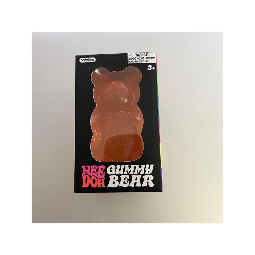 Schylling NeeDoh Gummy Bear Orange Fidget Stress Toy Squishy Nee Doh New In Box